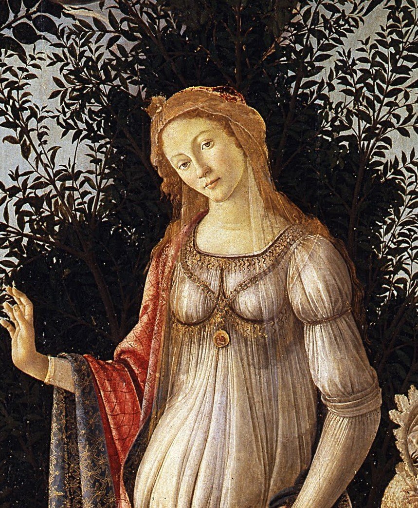 Botticelli-primavera particolare