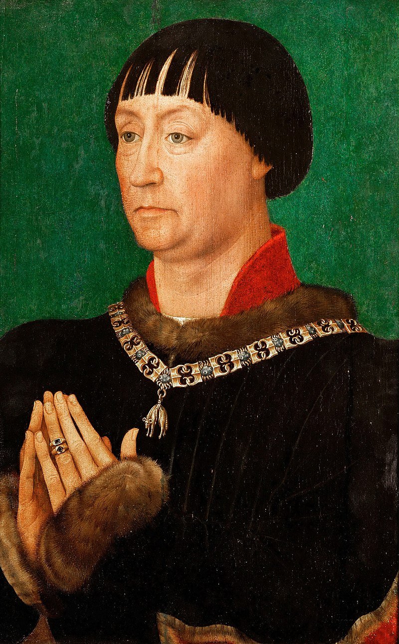 Rogier van der Weyden:  Jean I duc de de Clèves. Parigi, Louvre.