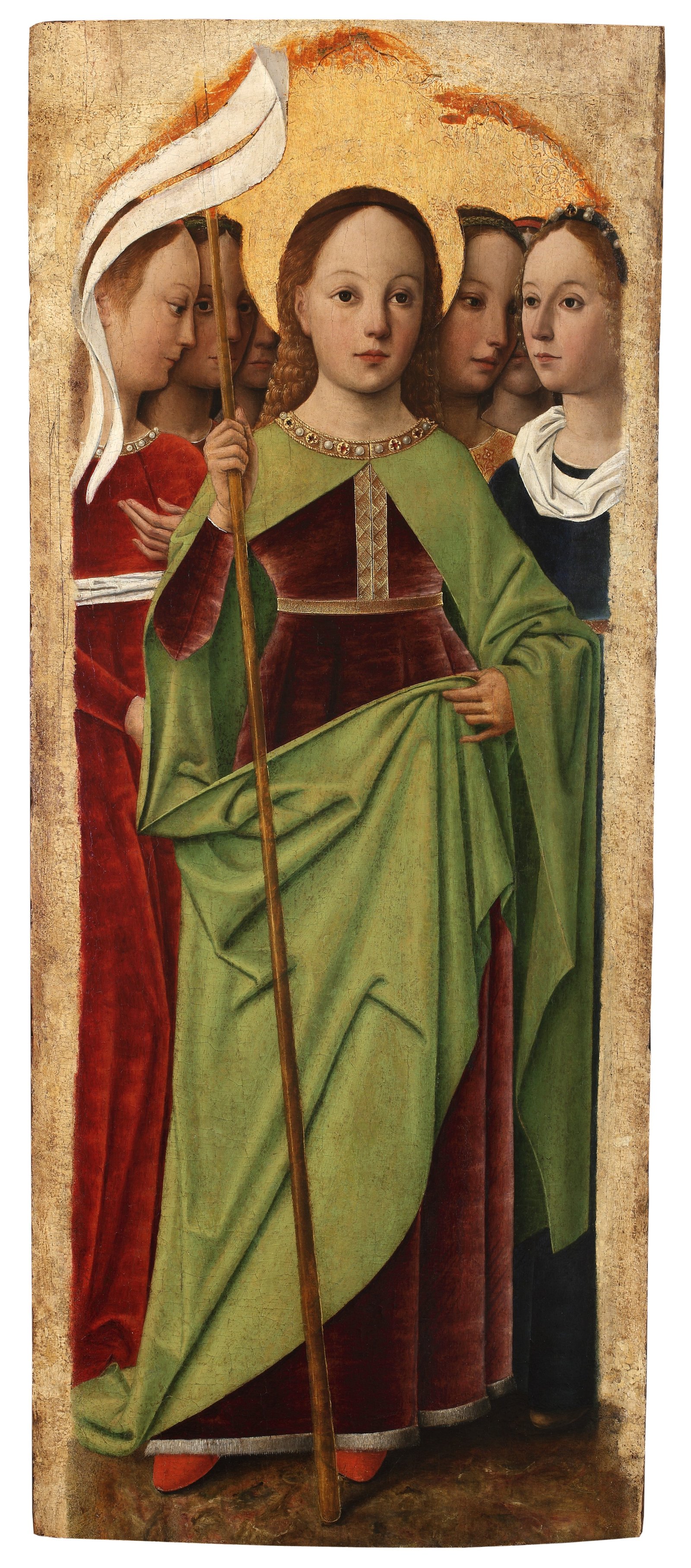 Maestro della Madonna Cagnola (Zanetto Bugatto): Sant’Orsola. Torino, collezione privata